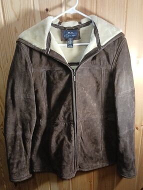 Bailey's Point BP Hooded and Lined Suede Jacket